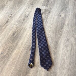 🏴 Donald Trump Elegant Navy Blue Patterned Tie
